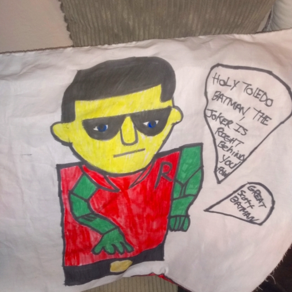 Homemade cartoon pillows